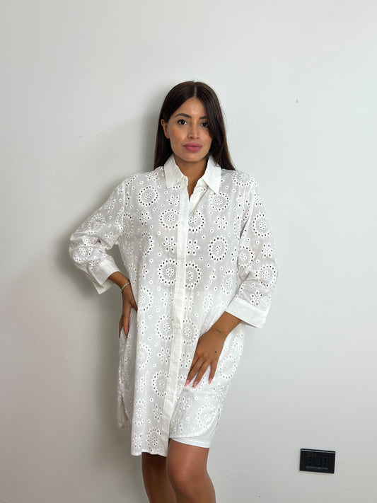 Camicia lungo Sangallo