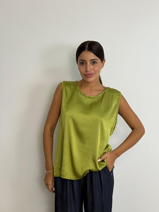 Canotta semplice in raso