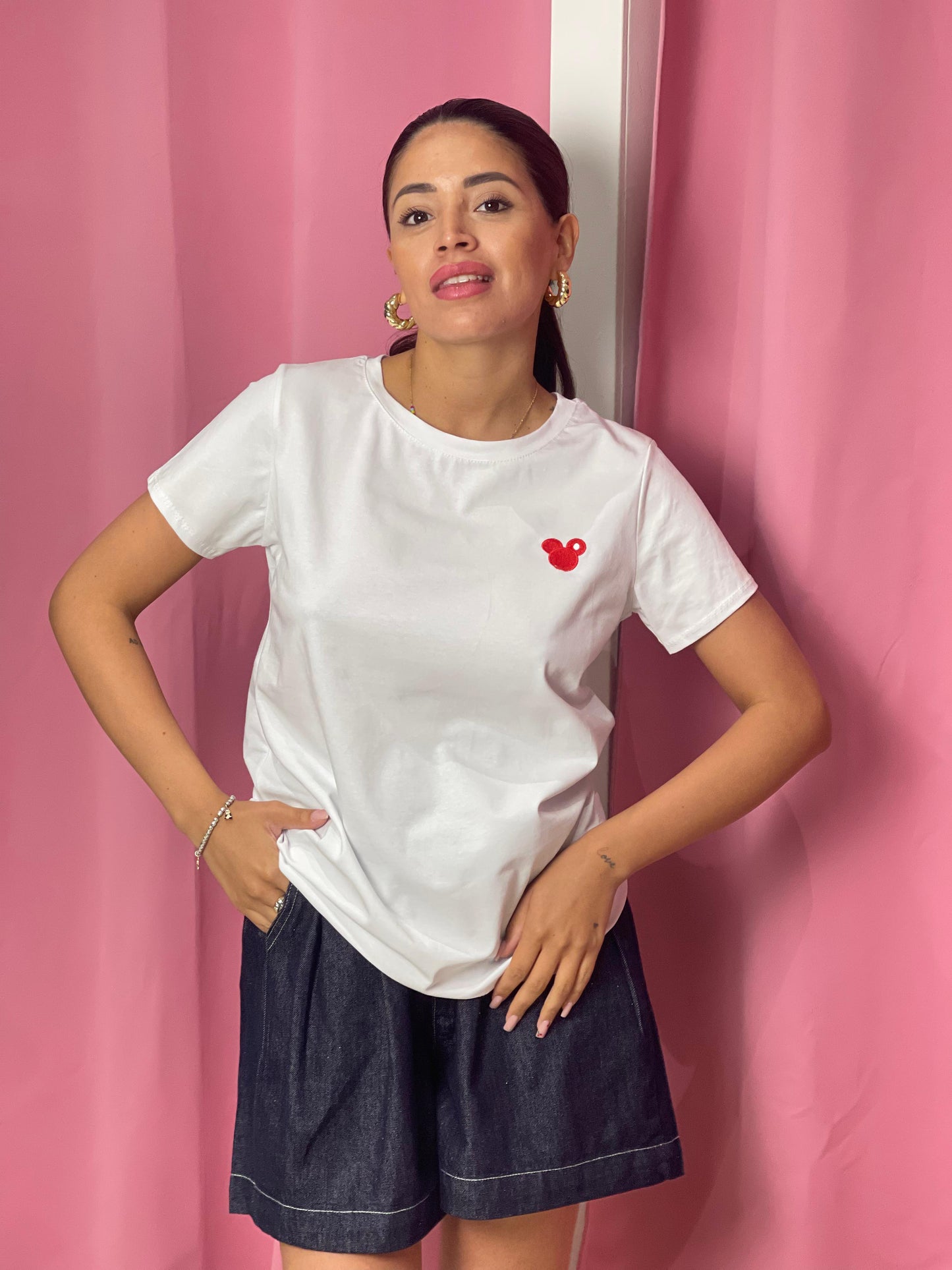 T-shirt miky ricamato
