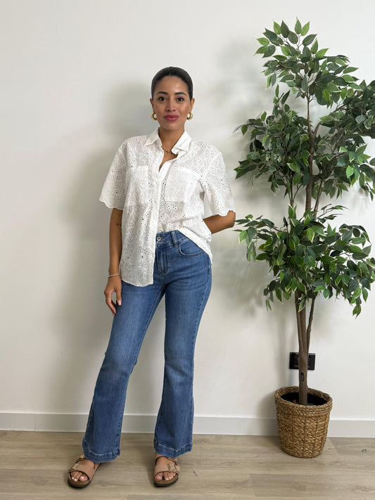 Camicia con ricami