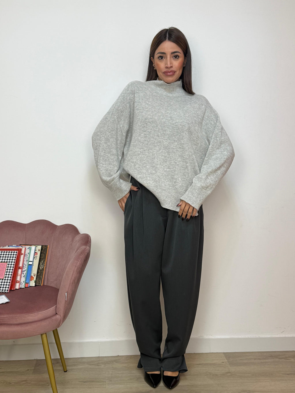 Pantalone Bottone Caviglia Modificabile