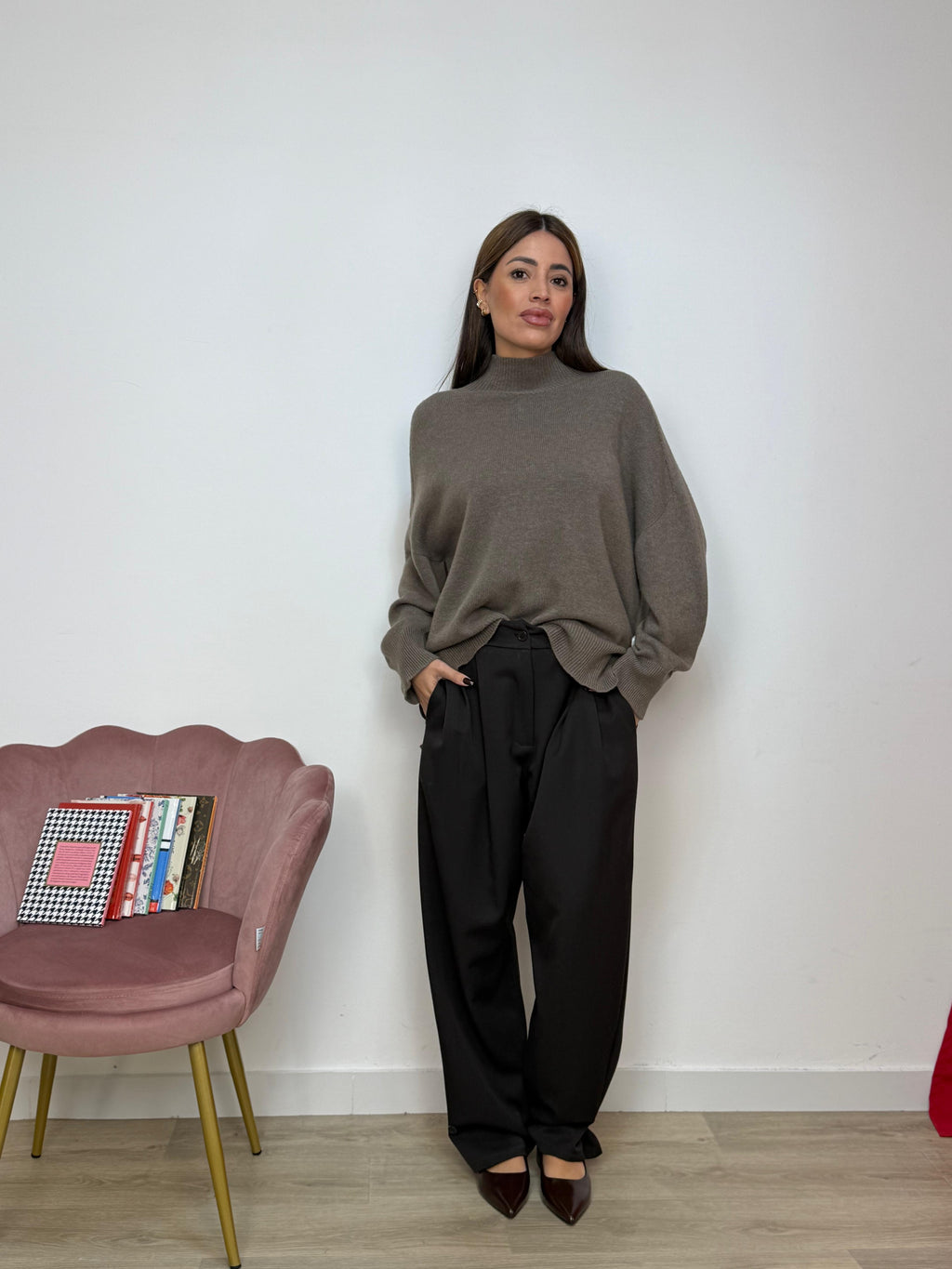 Pantalone Bottone Caviglia Modificabile