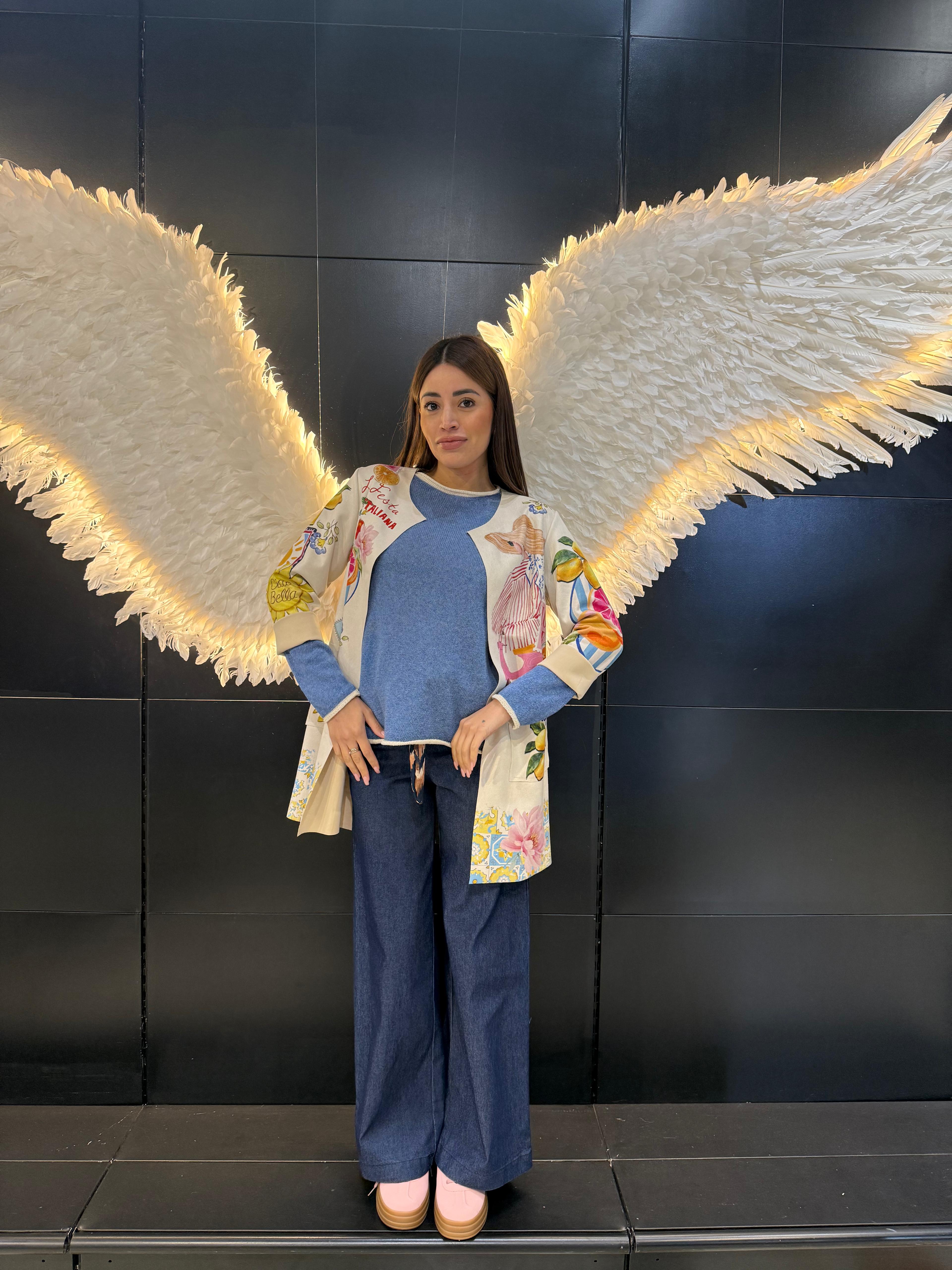 Pantalone Palazzo Denim Estivo