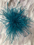 Spilla con piume piccola