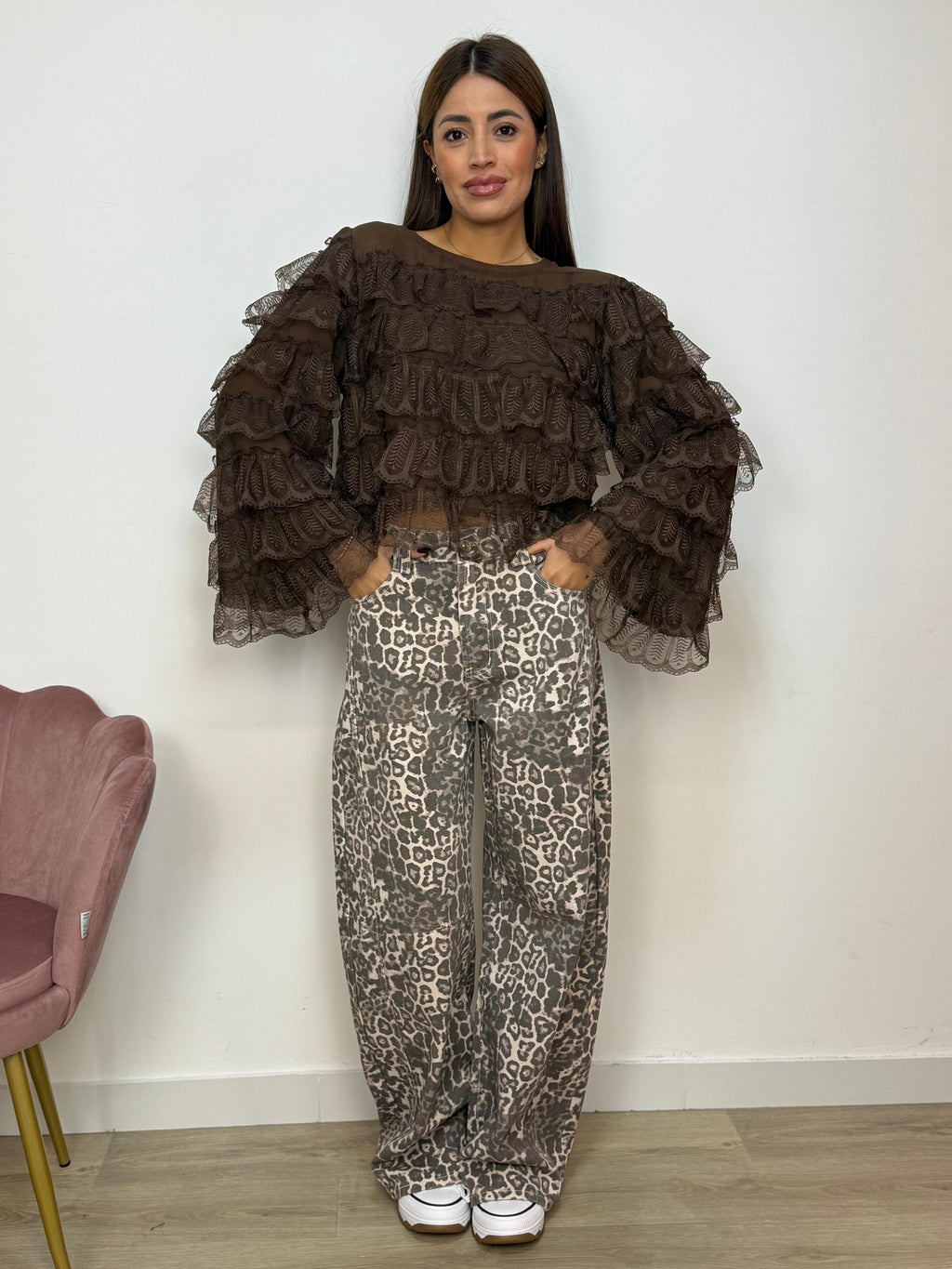 Jeans Balloon Leopardato