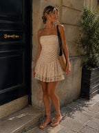 Abito Fascia Corto Pizzo