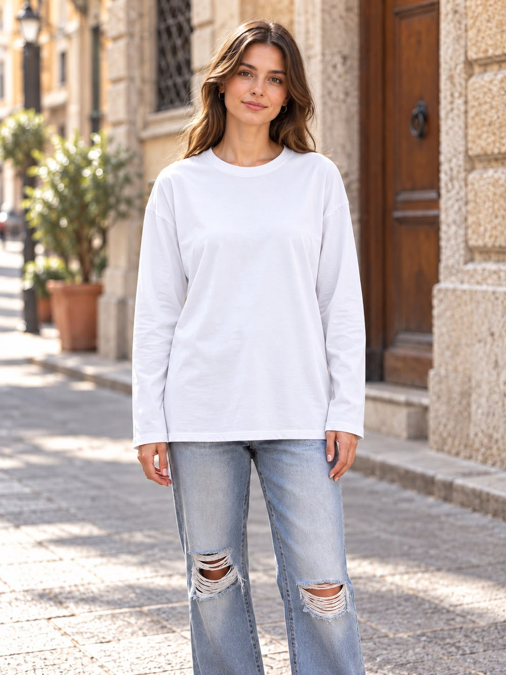 T-Shirt Basic Maniche Lunghe