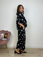 Pantalone Pois Ricamato Foderato Wendy Trendy