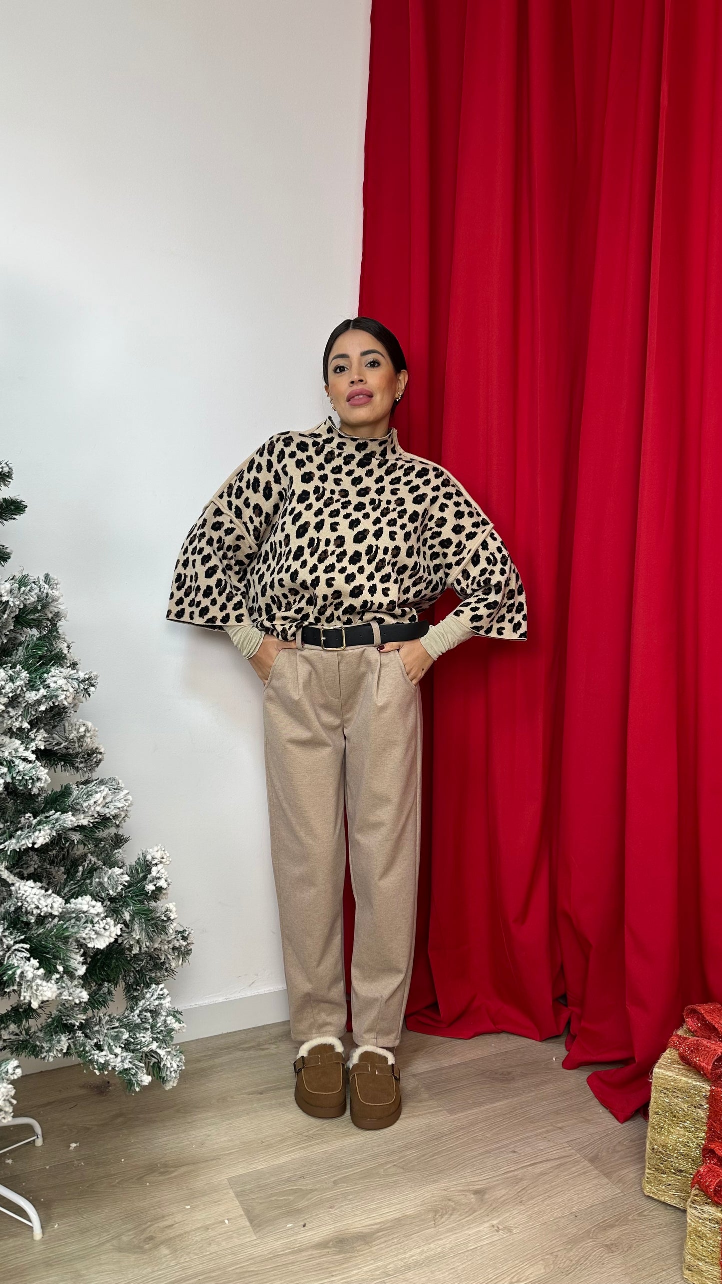 Pantalone a Sigaretta con le Pance