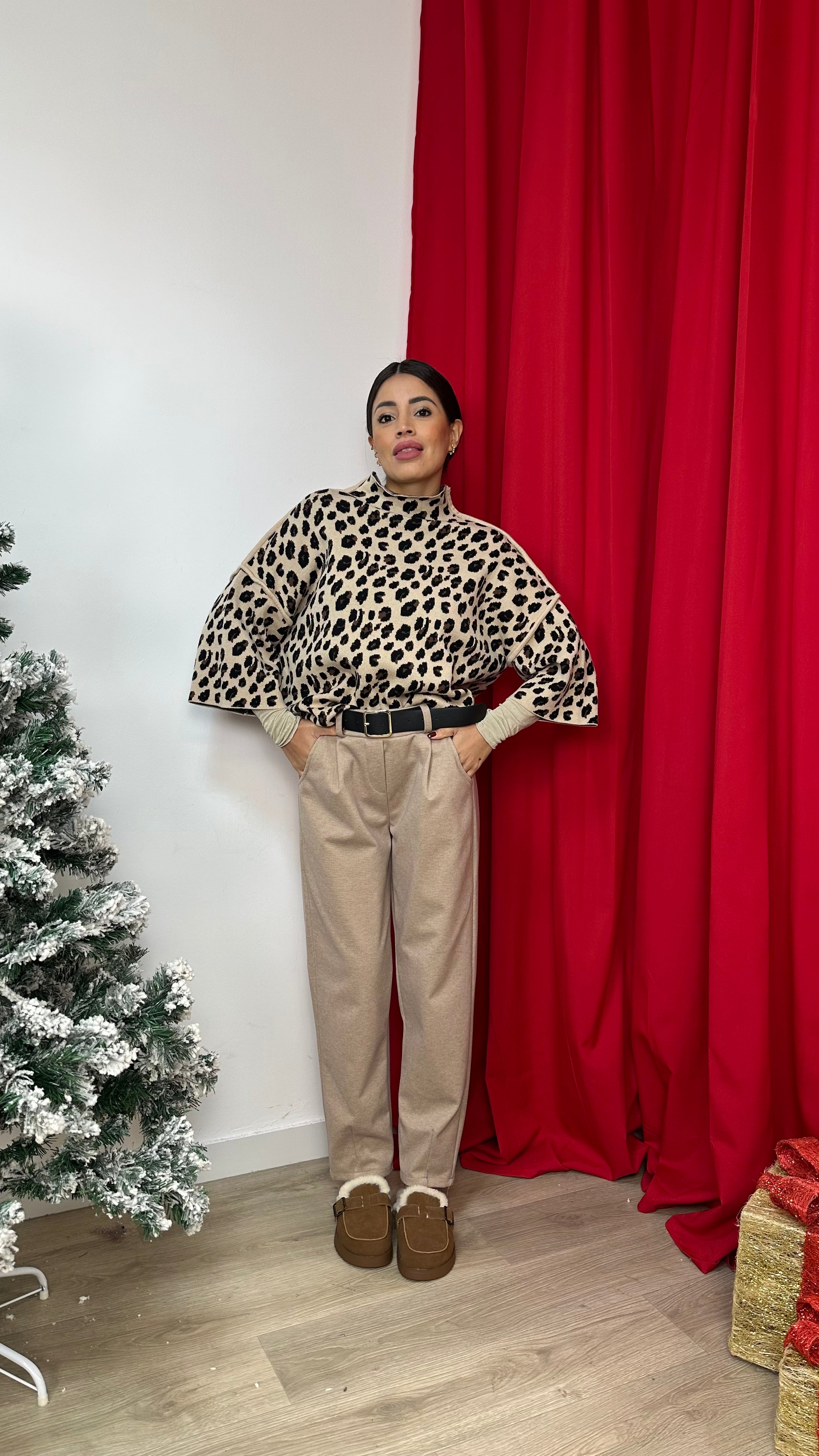 Pantalone a Sigaretta con le Pance