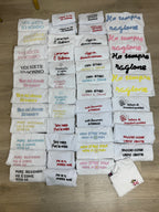 T-Shirt Over with Writes Ricamato 1.0