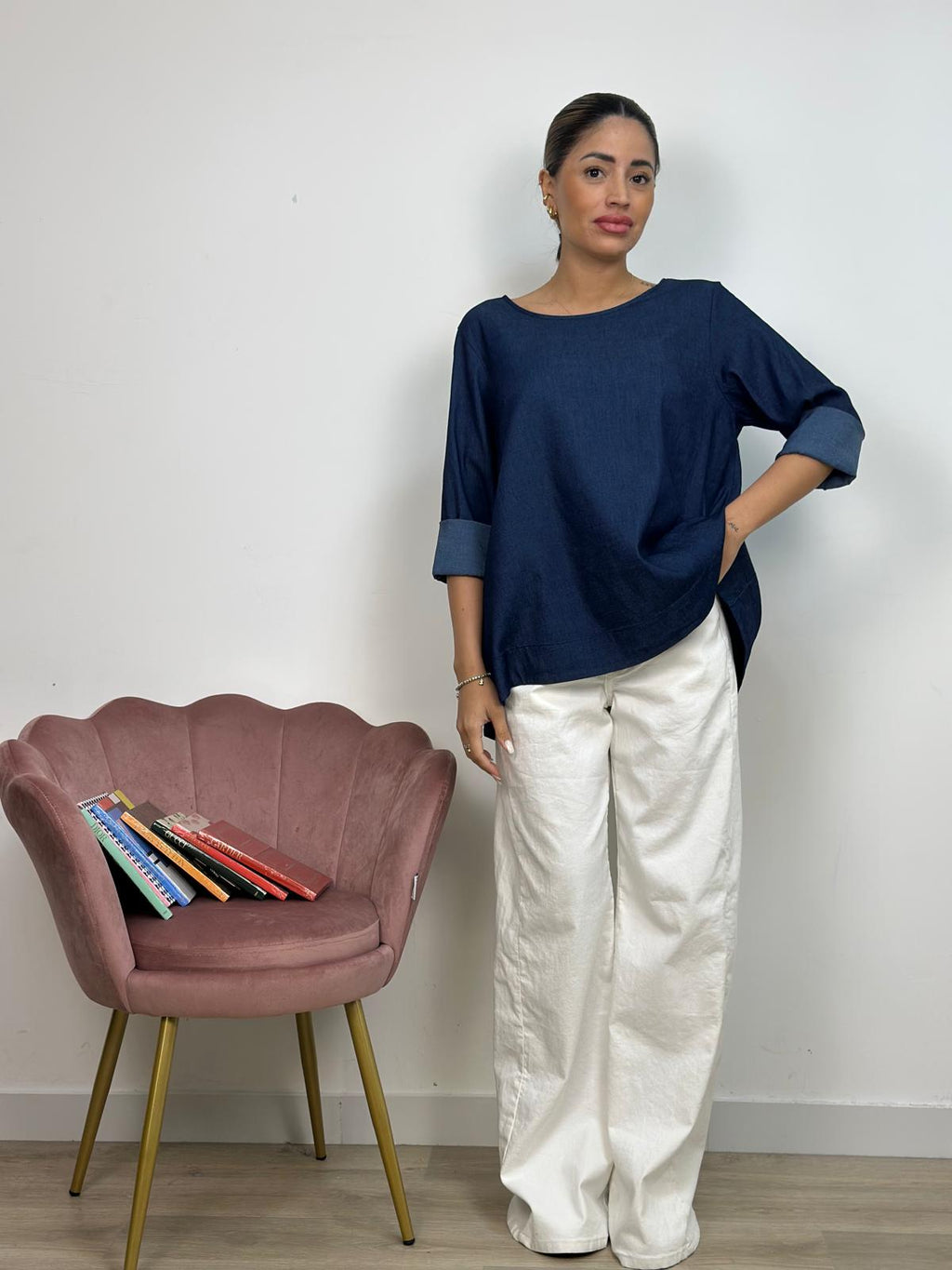 Maglia Over Denim Simple