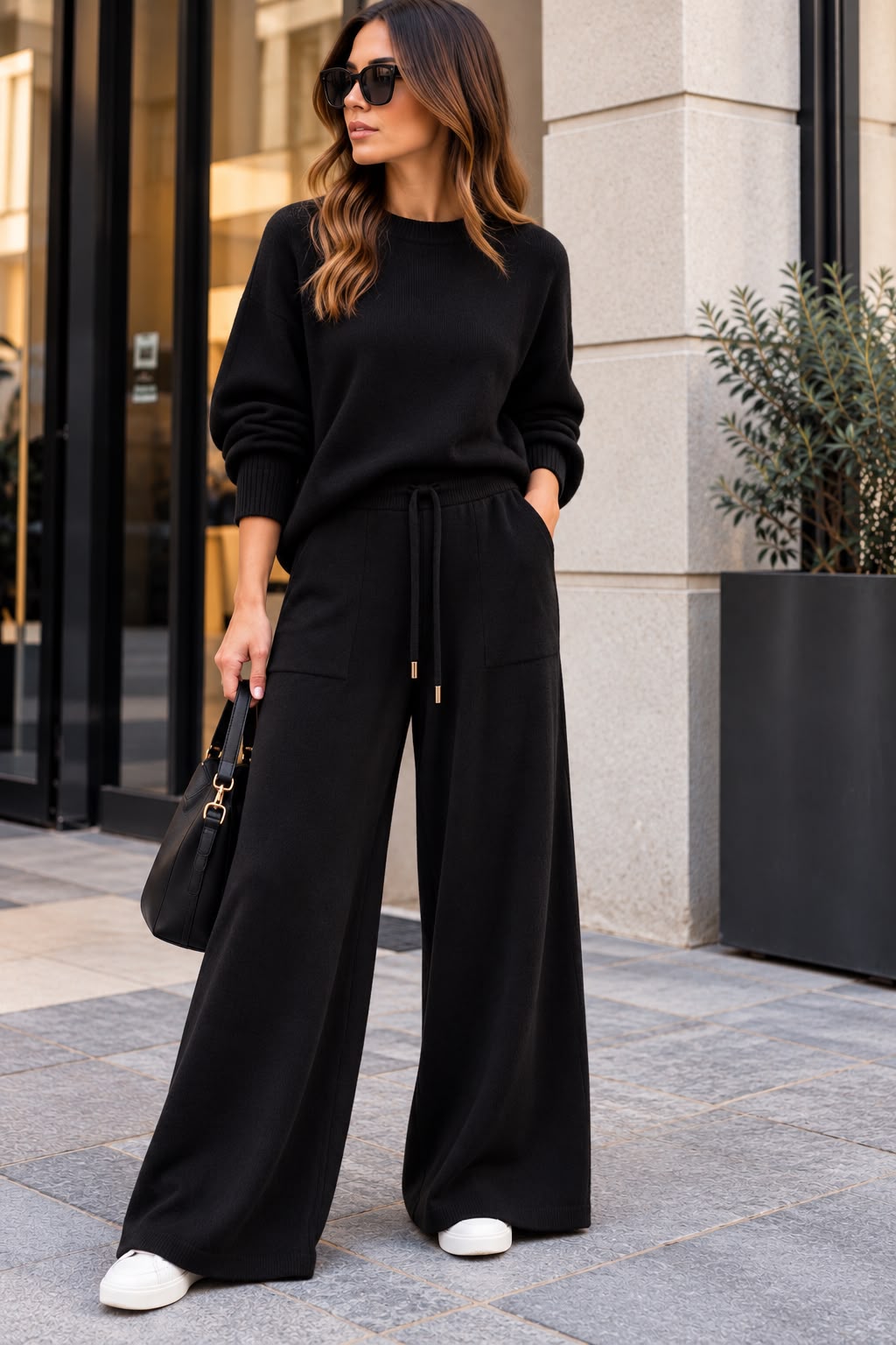 Pantalone Palazzo in Maglia