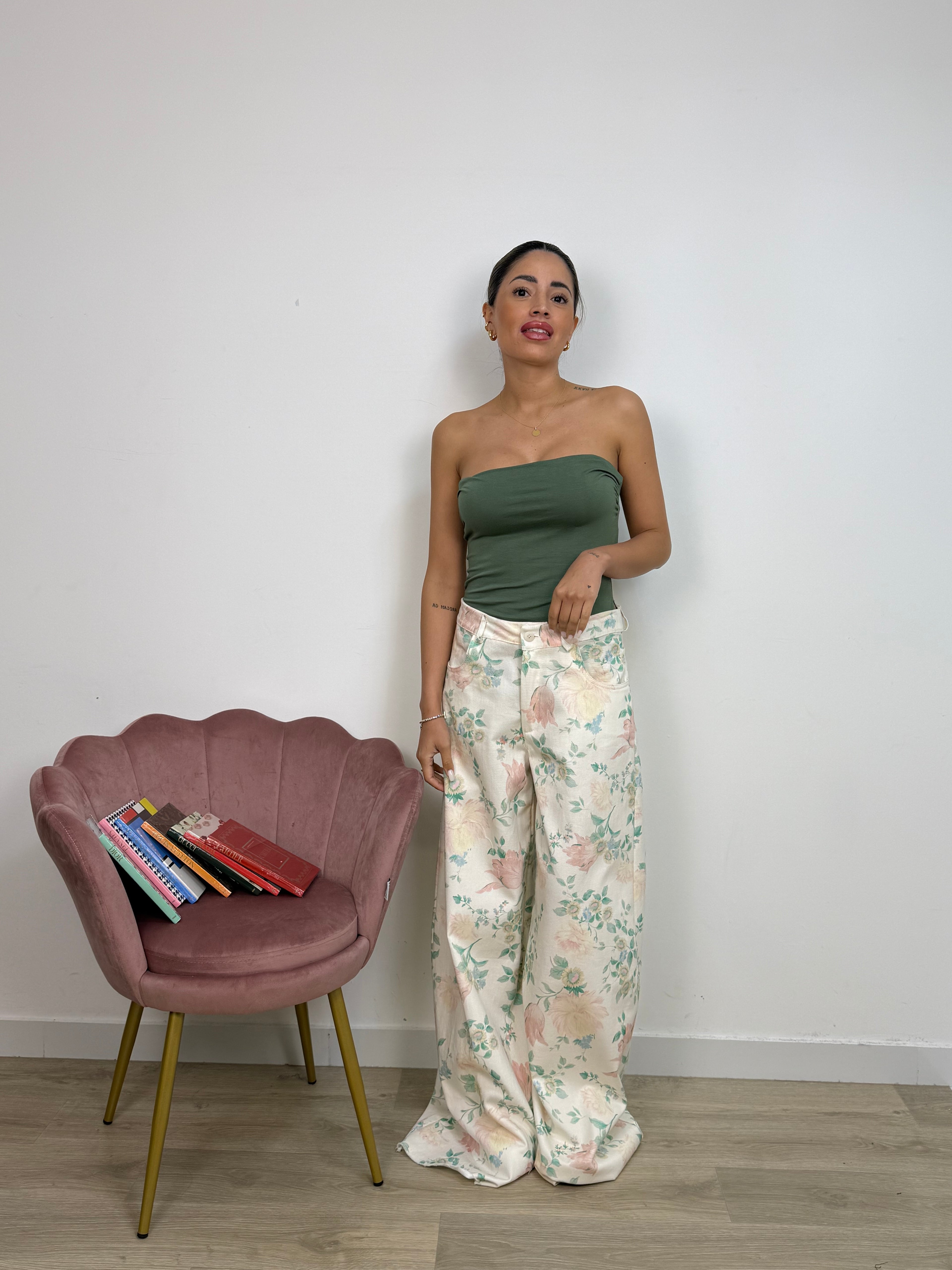 Pantalone Palazzo Flowers