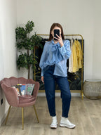 Camicia Trasparente chiusura a Fiocchetto