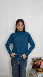 Maglione a Collo Mock
