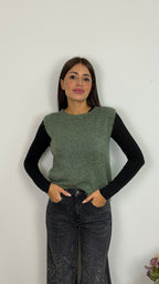 Gilet misto lana
