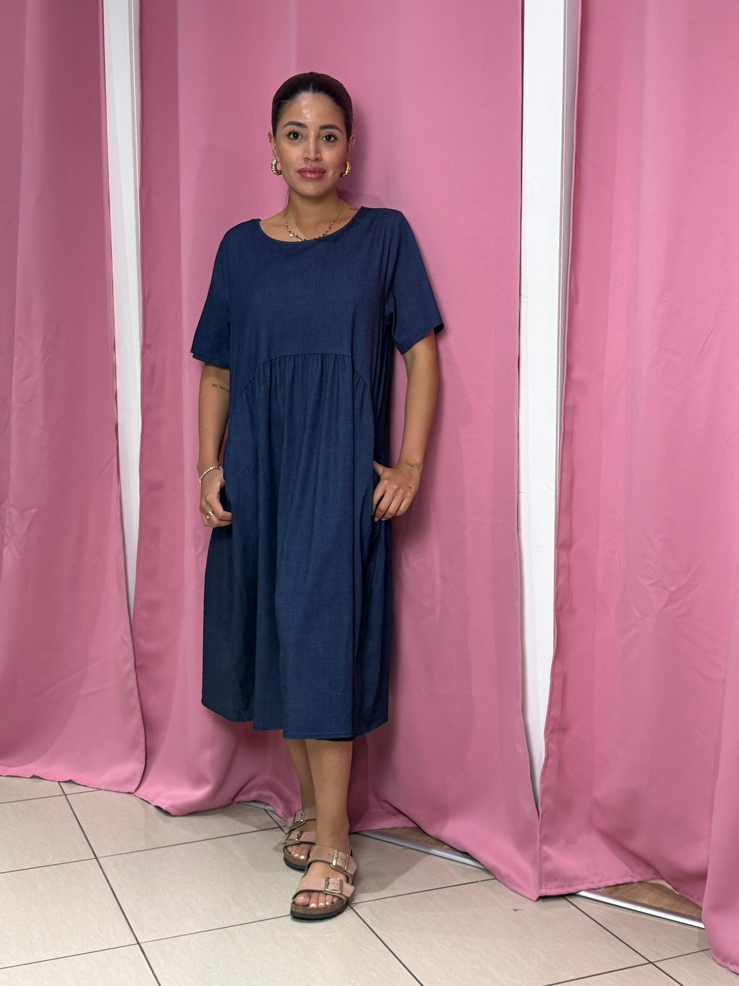 Abito denim over