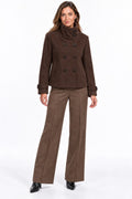 Pantalone a palazzo in panno