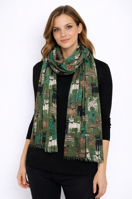 Sciarpa Cats Multicolor