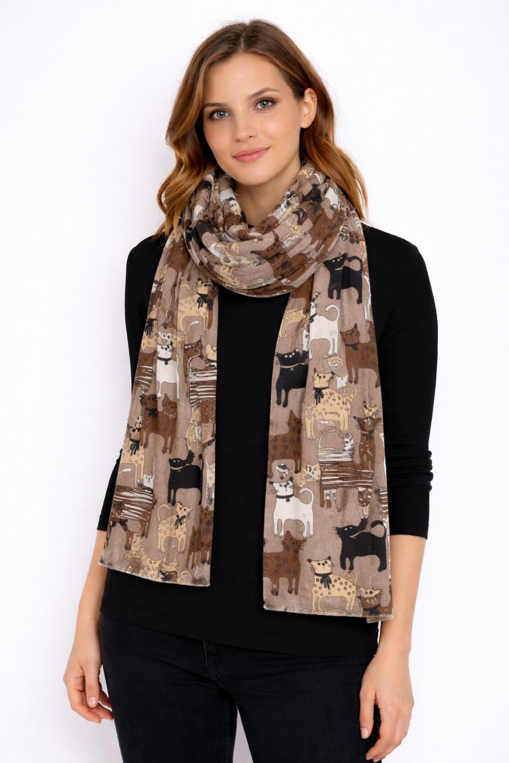 Sciarpa Cats Multicolor