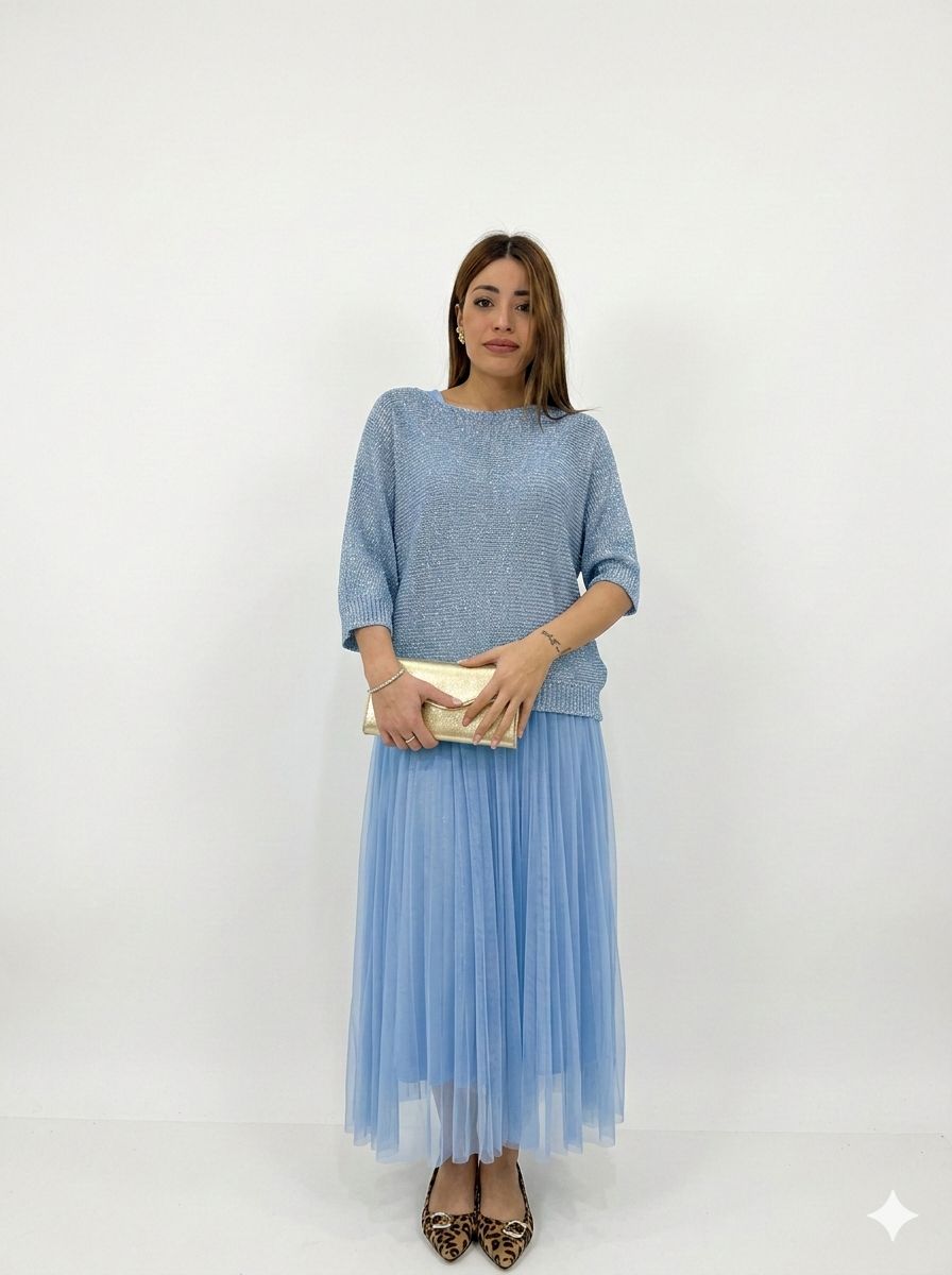 Abito in Tulle Lurex