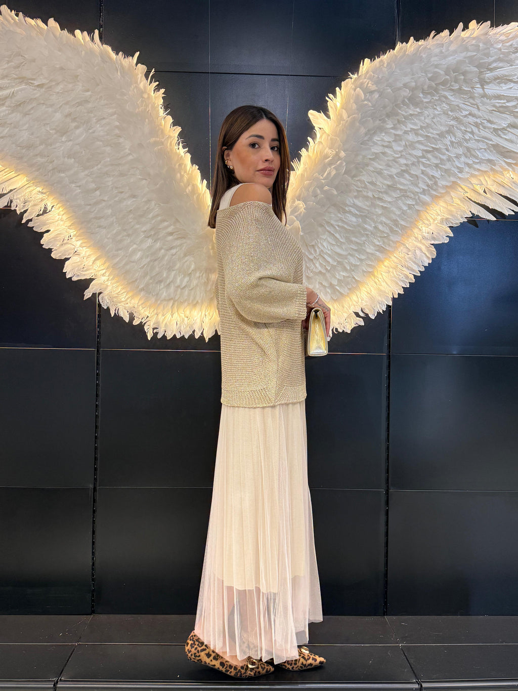 Abito in Tulle Lurex