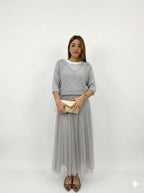 Abito in Tulle Lurex