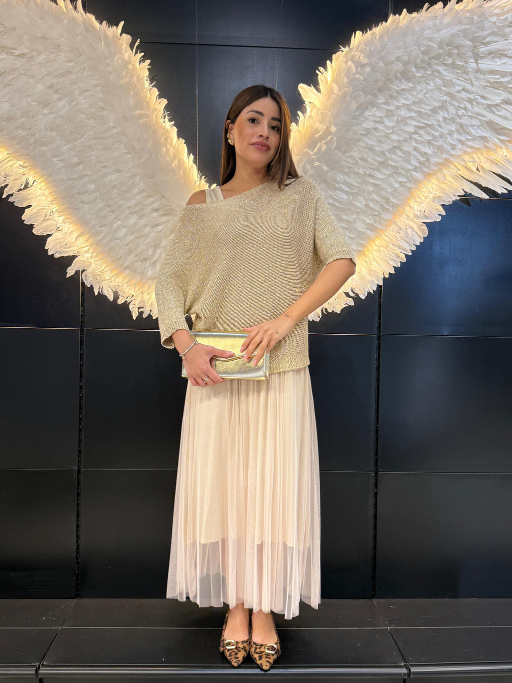 Abito in Tulle Lurex