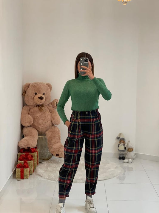Pantalone scozzese a palloncino