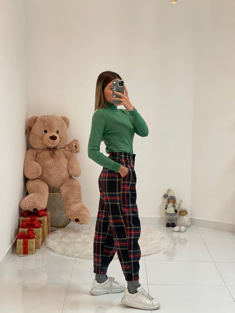 Pantalone scozzese a palloncino