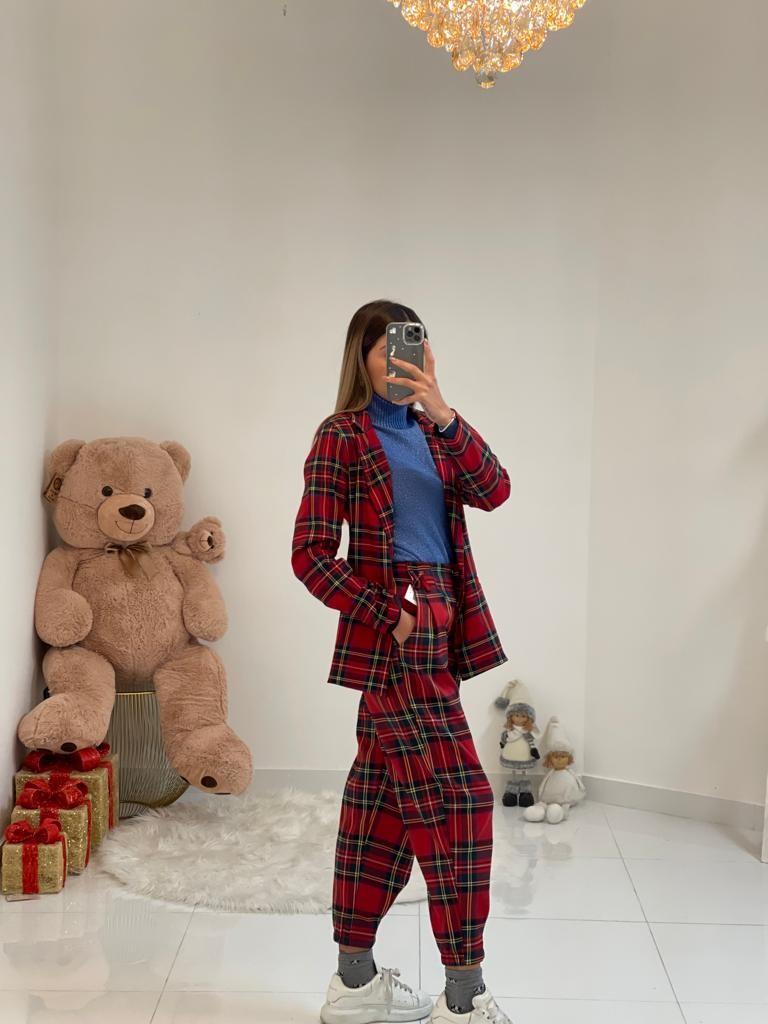 Pantalone scozzese a palloncino