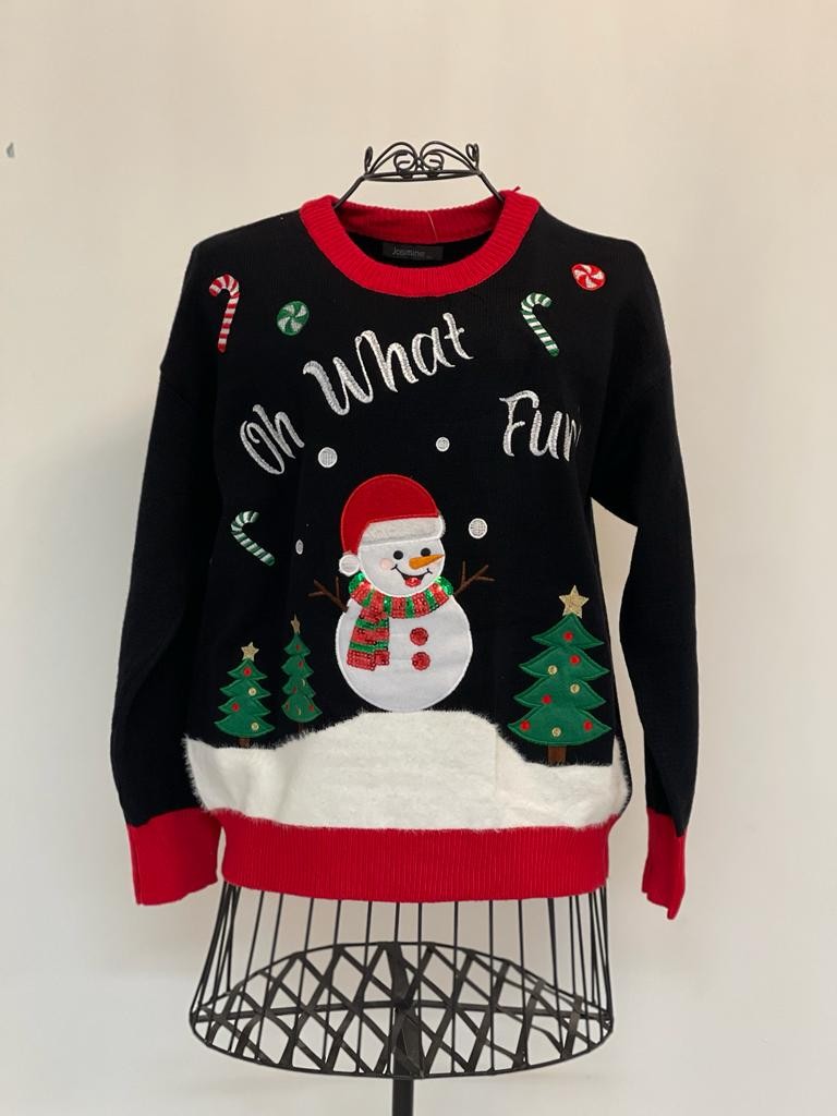 Maglione natalizio pupazzo di neve