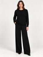Completo in Maglia con Pantalone a Palazzo