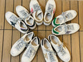 Sneakers con stella brillantinata