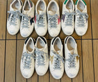 Sneakers con stella brillantinata
