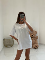 T-shirt over monocolore