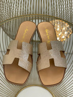 Sandali H in vera pelle