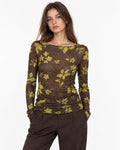 Maglia flowers misto cashmere