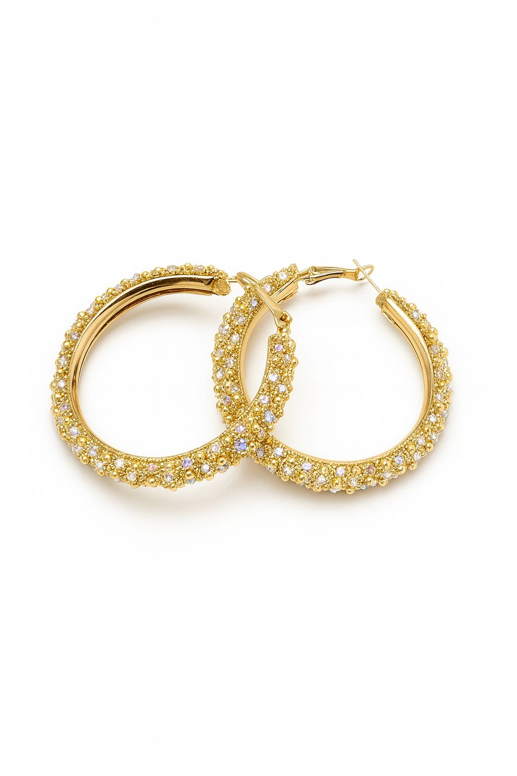 Orecchini con Strass Iridescenti