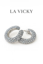 Orecchini con Strass Iridescenti