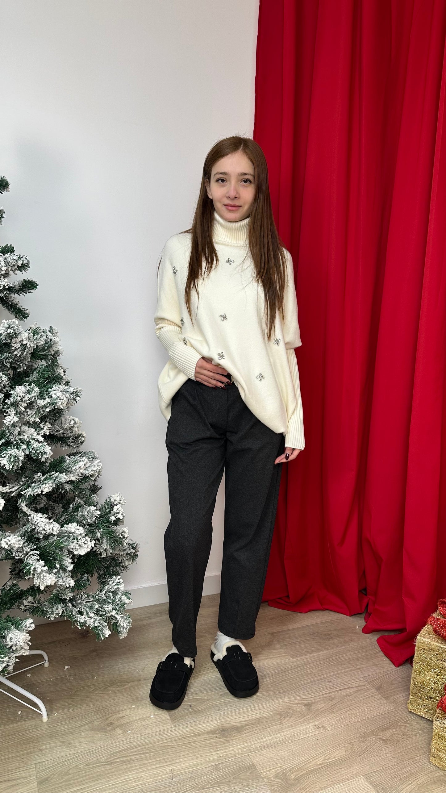 Pantalone a Sigaretta con le Pance