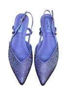 Sandali bassi con brillantini