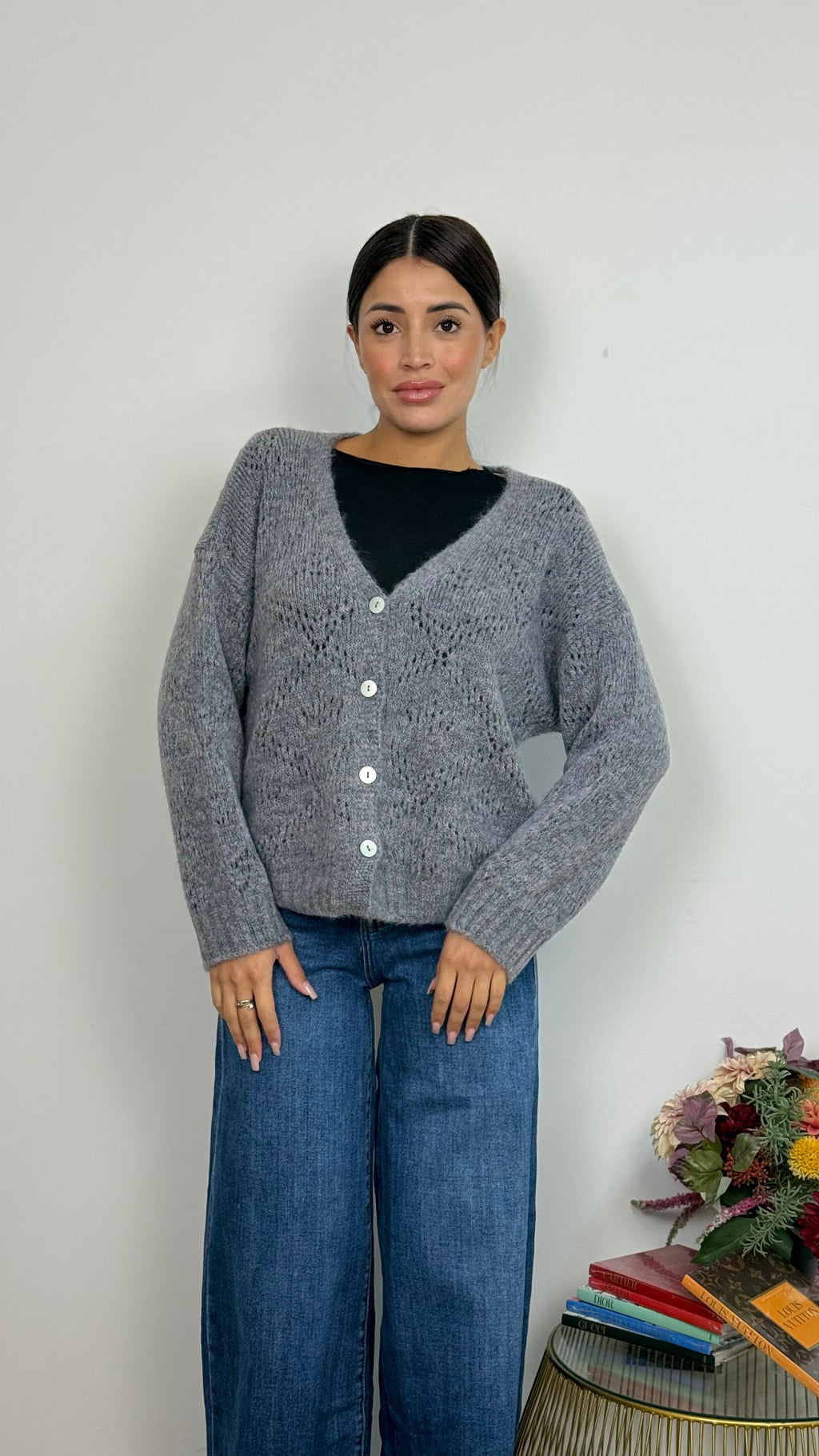 Cardigan Corto Traforato