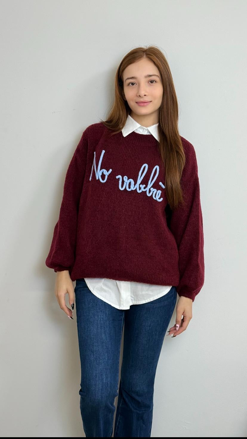 Maglione misto lana no vabbè