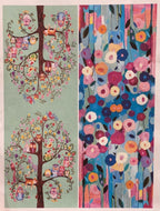 Foulard in viscosa bi-fantasia