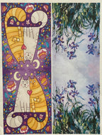 Foulard in viscosa bi-fantasia