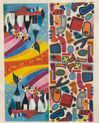 Foulard in viscosa bi-fantasia