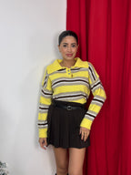 Maglia camicia a righe