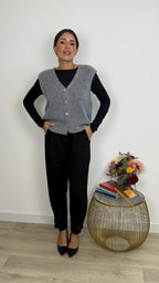 Pantalone Bottone alla Caviglia